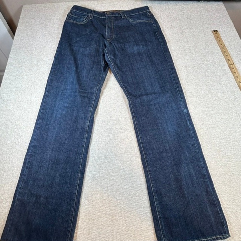 Agave Denim Men's Waterman Relaxed Fit Straight Cut Denim Blue Jeans 36x33 - Picture 2 of 15